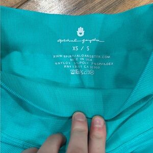 Spiritual Gangster Turquoise leggings